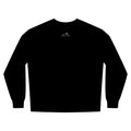 Break The Stigma Crewneck Sweatshirt in White, worn by a model, front view