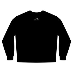 Break The Stigma Crewneck Sweatshirt in White, worn by a model, front view