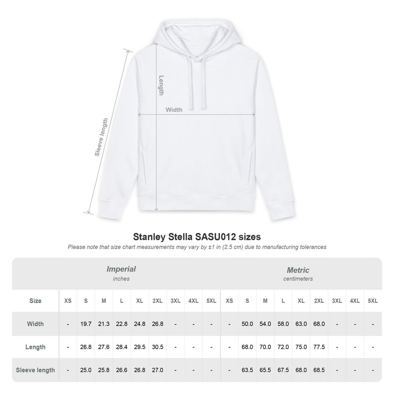You Matter Hoodie in White, front view on model