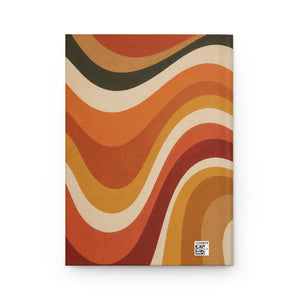 Quiet Reflection Journal opened flat, showing lined interior pages