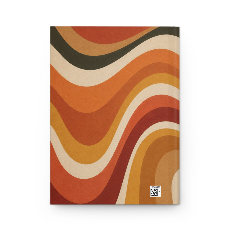 Quiet Reflection Journal opened flat, showing lined interior pages