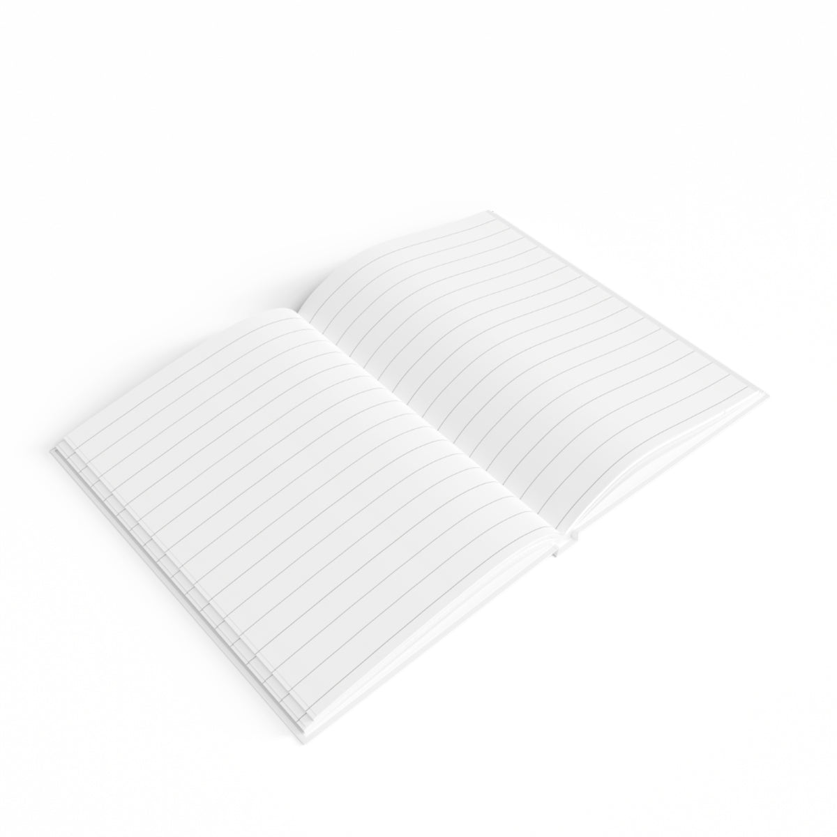Floral Tile Ruled Journal shown next to a pen for scale, compact size