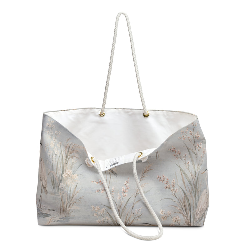 Heron Marsh Weekender Bag styled for a weekend by the marsh or beach