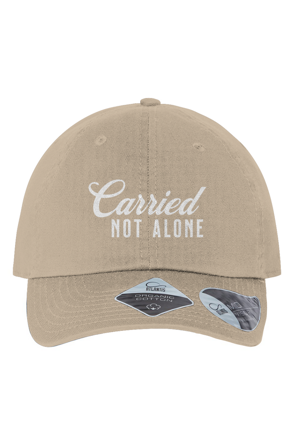 Carried Not Alone Sustainable Hat in Khaki — front view