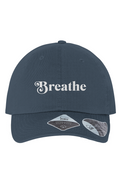 Breathe Easy Organic Baseball Cap in Navy — front view