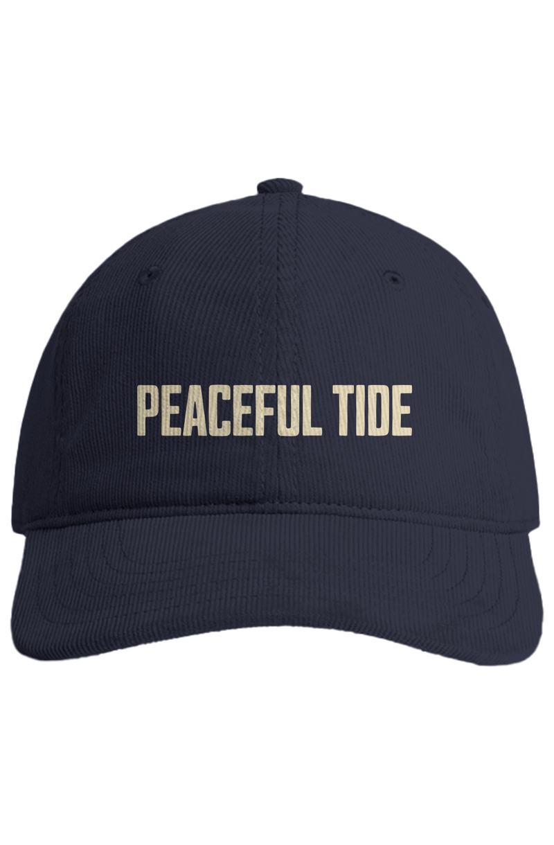 Classic Corduroy Cap in Midnight Blue — front view