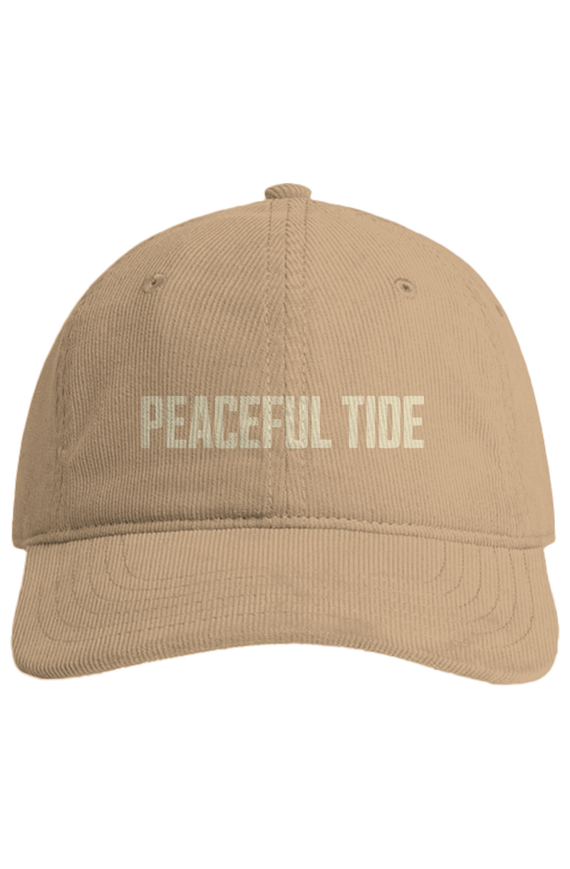 Classic Corduroy Cap in Khaki — front view