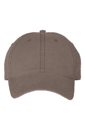 Simple Statement Cap in Brown — front view