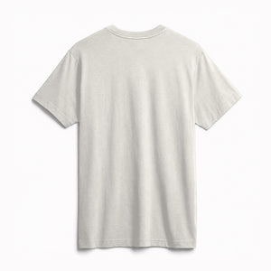 Classic Supima Cotton Tee in Natural, back view on model