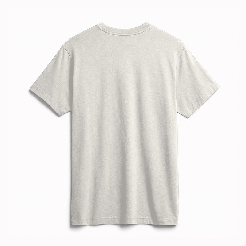 Classic Supima Cotton Tee in Natural, back view on model
