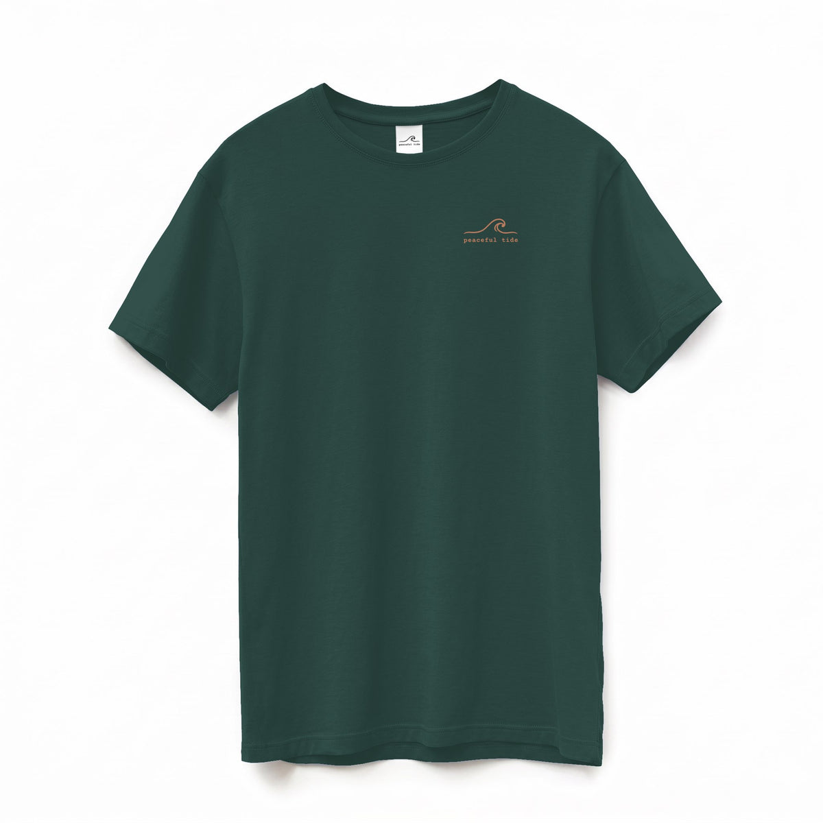 Classic Supima Cotton Tee in Forest, side view on model