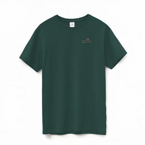 Classic Supima Cotton Tee in Forest, side view on model