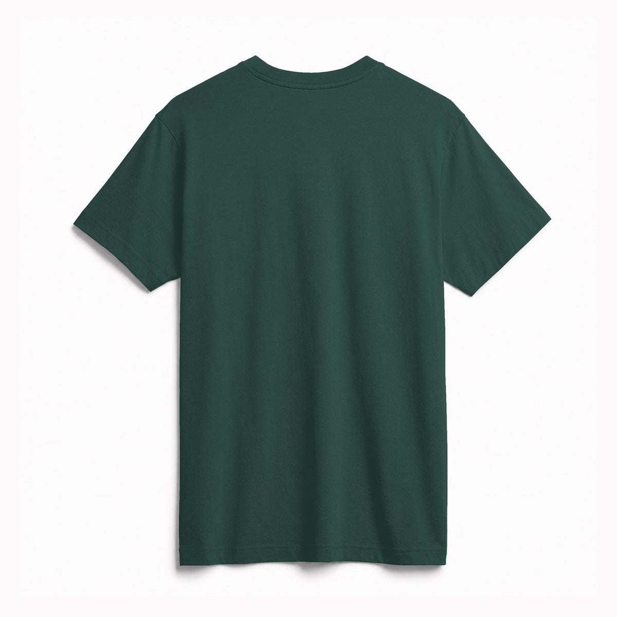 Classic Supima Cotton Tee in Forest, back view on model