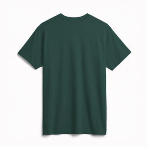Classic Supima Cotton Tee in Forest, back view on model