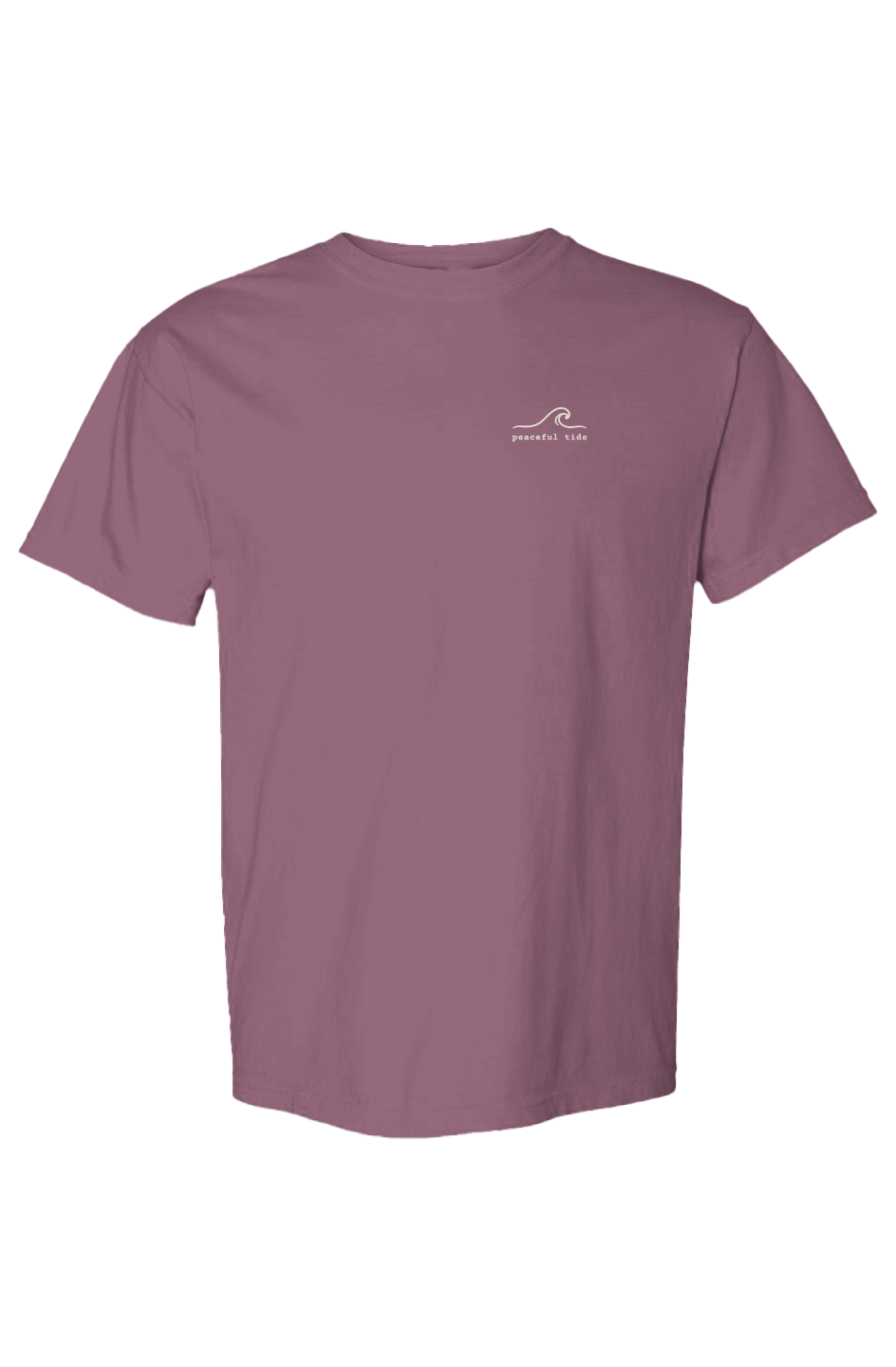 Come Back to Yourself Tee in berry — folded flat