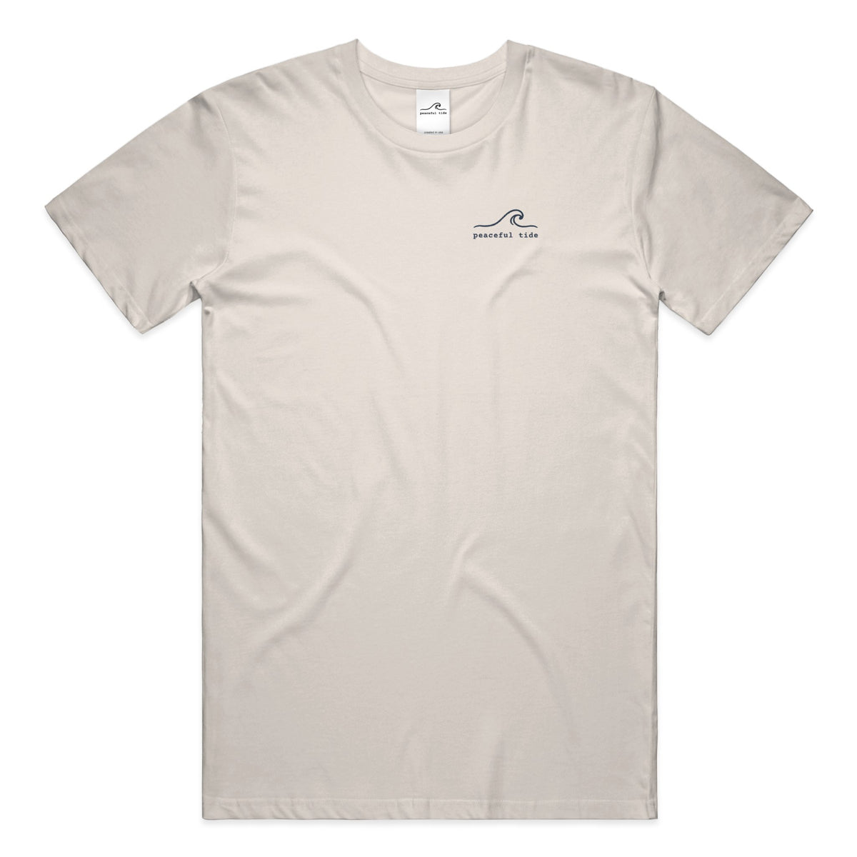 Rest Is Still Progress Tee in Ivory — on model, back view