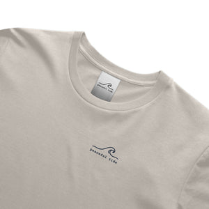 Rest Is Still Progress Tee in Ivory — on model, front view