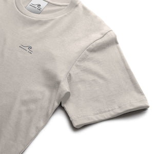 Rest Is Still Progress Tee in Ivory — fabric detail close-up