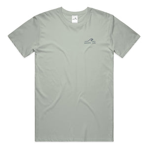Find Your Own Tide Tee in Bay — on model, front view