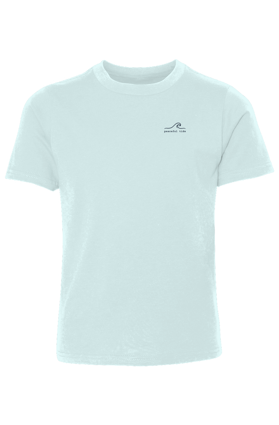 Choose Kindness Youth Tee in light blue — front view on model