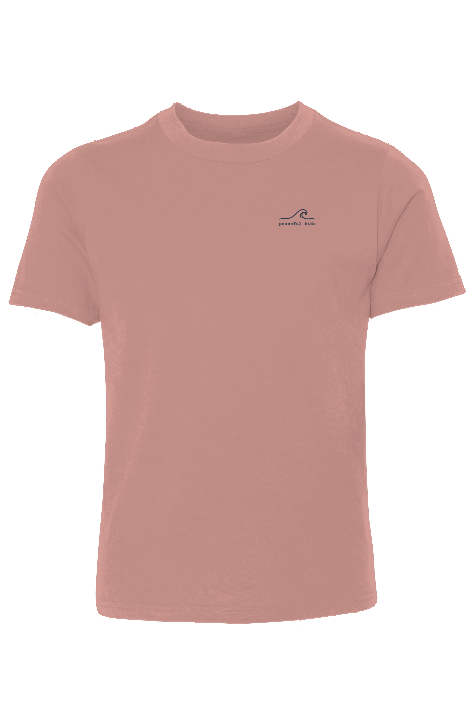 Lead Kindness Youth Tee in Desert Pink — folded flat