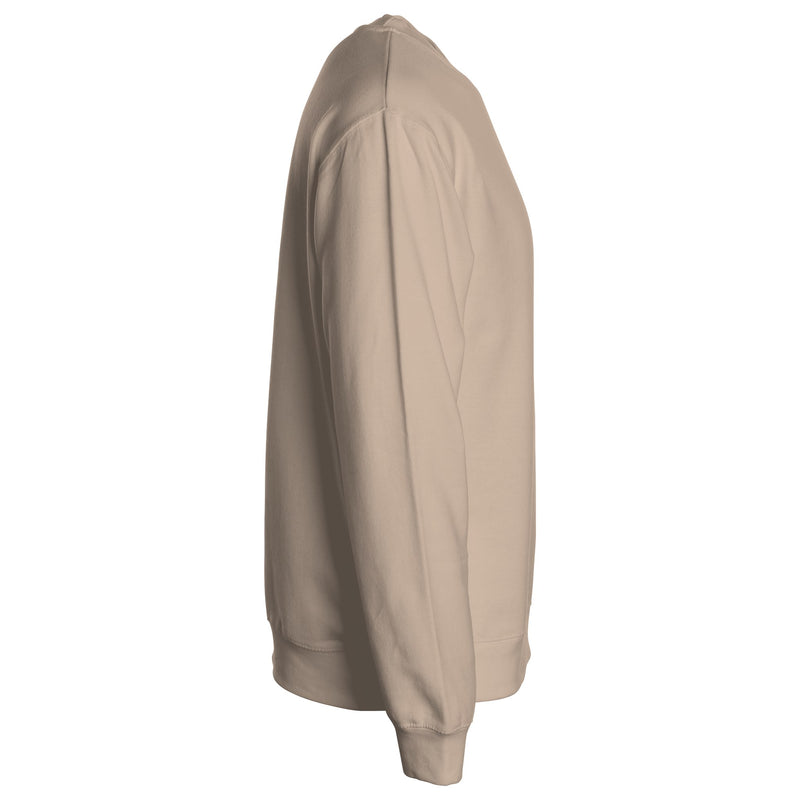 Signature Peaceful Tide Sweatshirt in Pigment Sandstone, back view on model