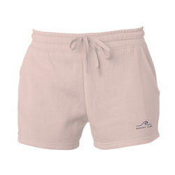 Women's Cali Wave Wash Shorts in Blush, front view on model