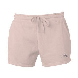Women's Cali Wave Wash Shorts in Blush, front view on model