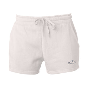 Women's Cali Wave Wash Shorts in Bone, front view on model