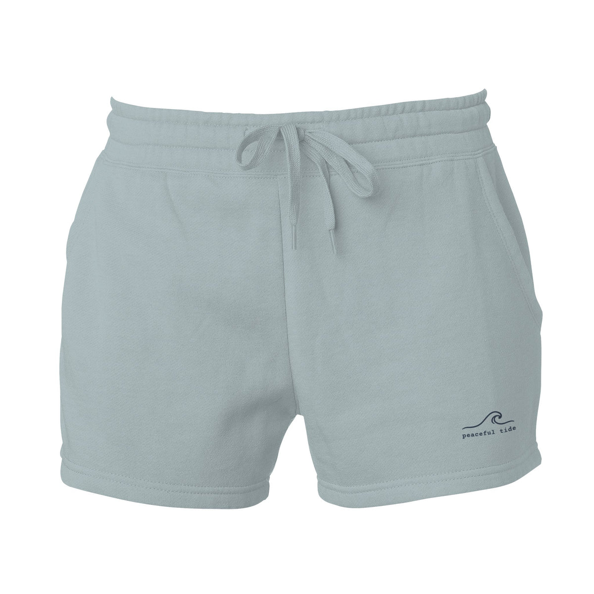 Women's Cali Wave Wash Shorts in Sage, front view on model