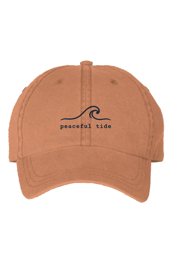 Peaceful Tide Signature Cap in Texas Orange — front view