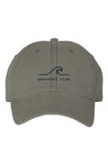 Peaceful Tide Signature Cap in Olive — front view
