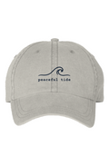 Peaceful Tide Signature Cap in Stone — front view