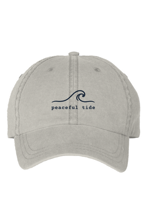 Peaceful Tide Signature Cap in Stone — front view