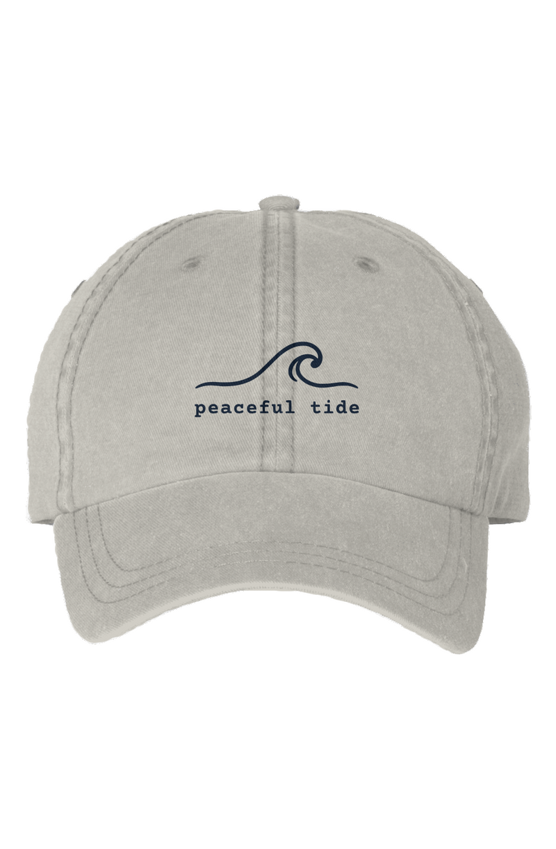 Peaceful Tide Signature Cap in Stone — front view