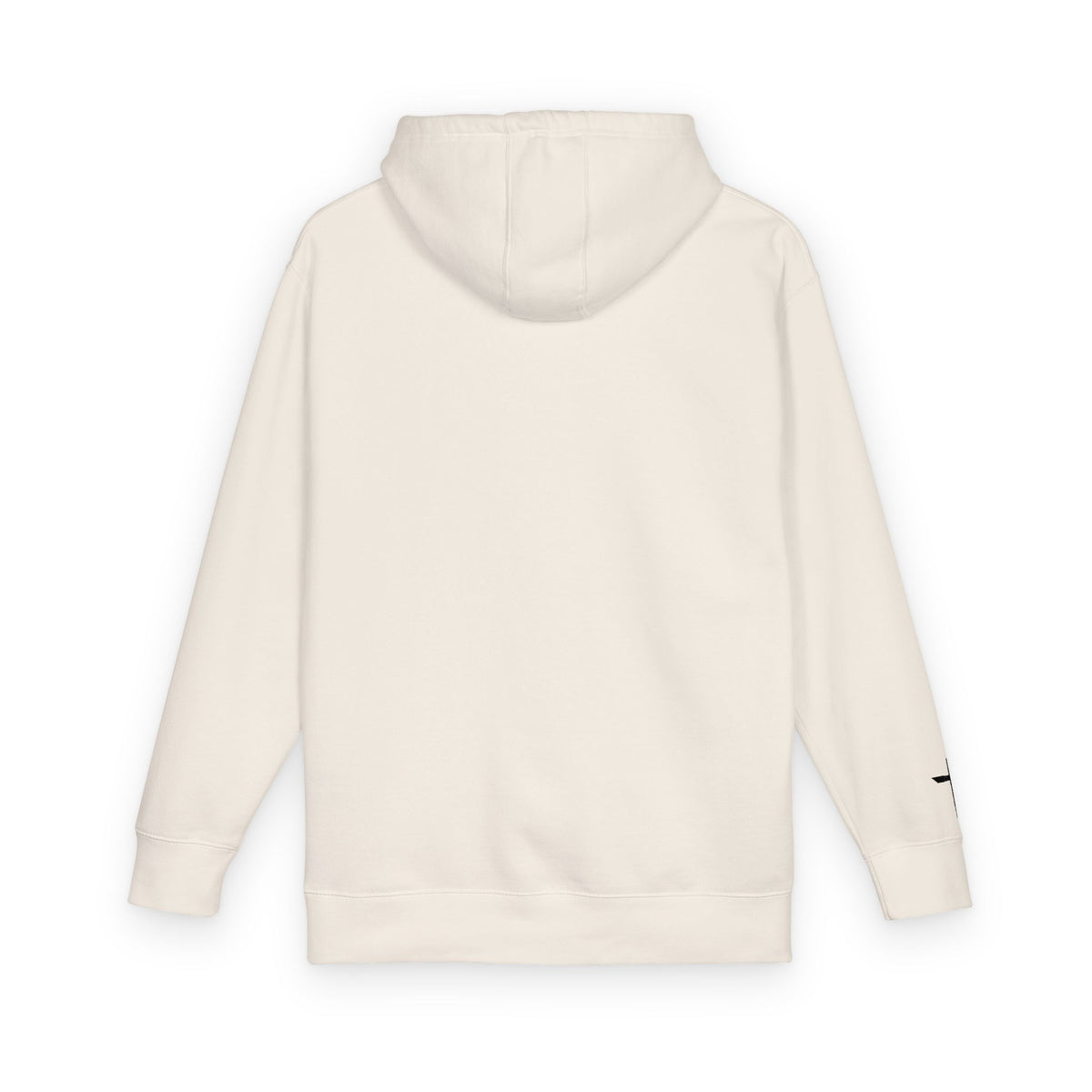 Faith Wave Hoodie in Bone, folded flat